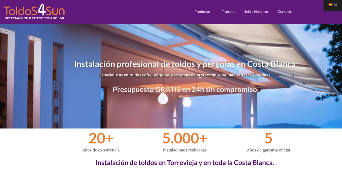 Toldos 4 Sun logo